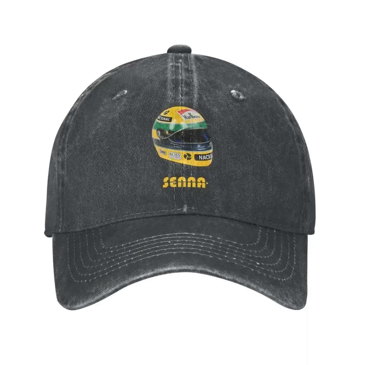 2022 Ayrton Senna Flag Brazil Washed Baseball Cap Snapback Hat Dad Motorcycles Cap Spring Autumn Hip Hop Casquette