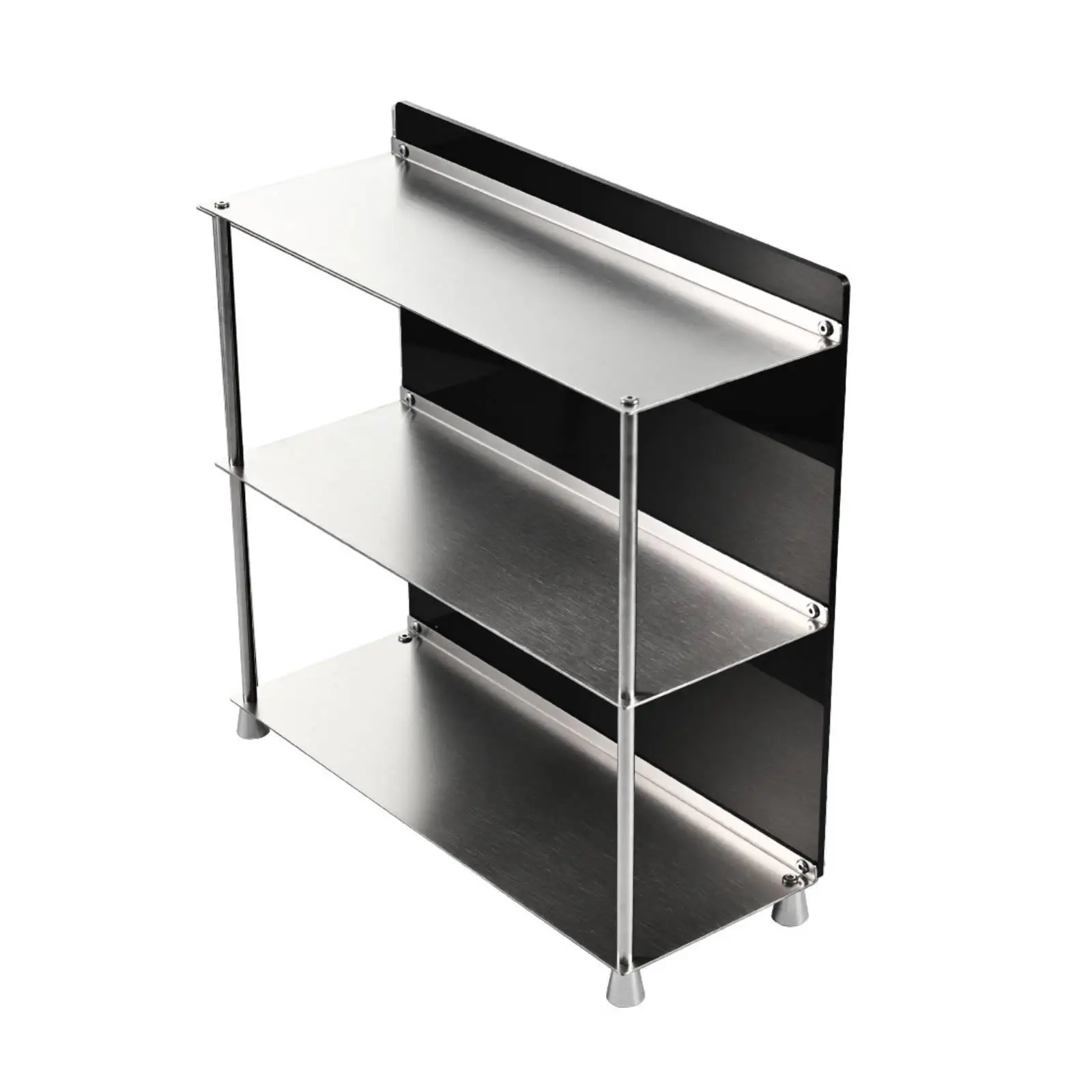 Clear Acrylic Table Shelf Storage Rack 3 Tier Modern Kitchen Organizer for Coffee Station