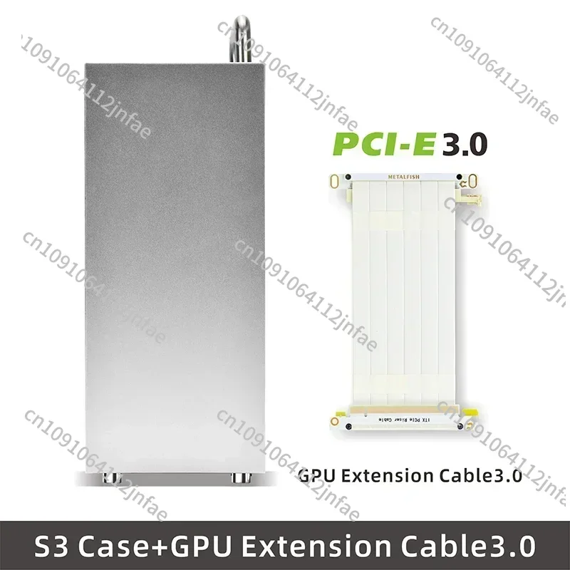 هيكل صغير لألعاب الكمبيوتر S3 ITX من الألومنيوم سعة 5 لتر مع مقبض يدعم rtx3060/13600 كمبيوتر مدمج A4 #6