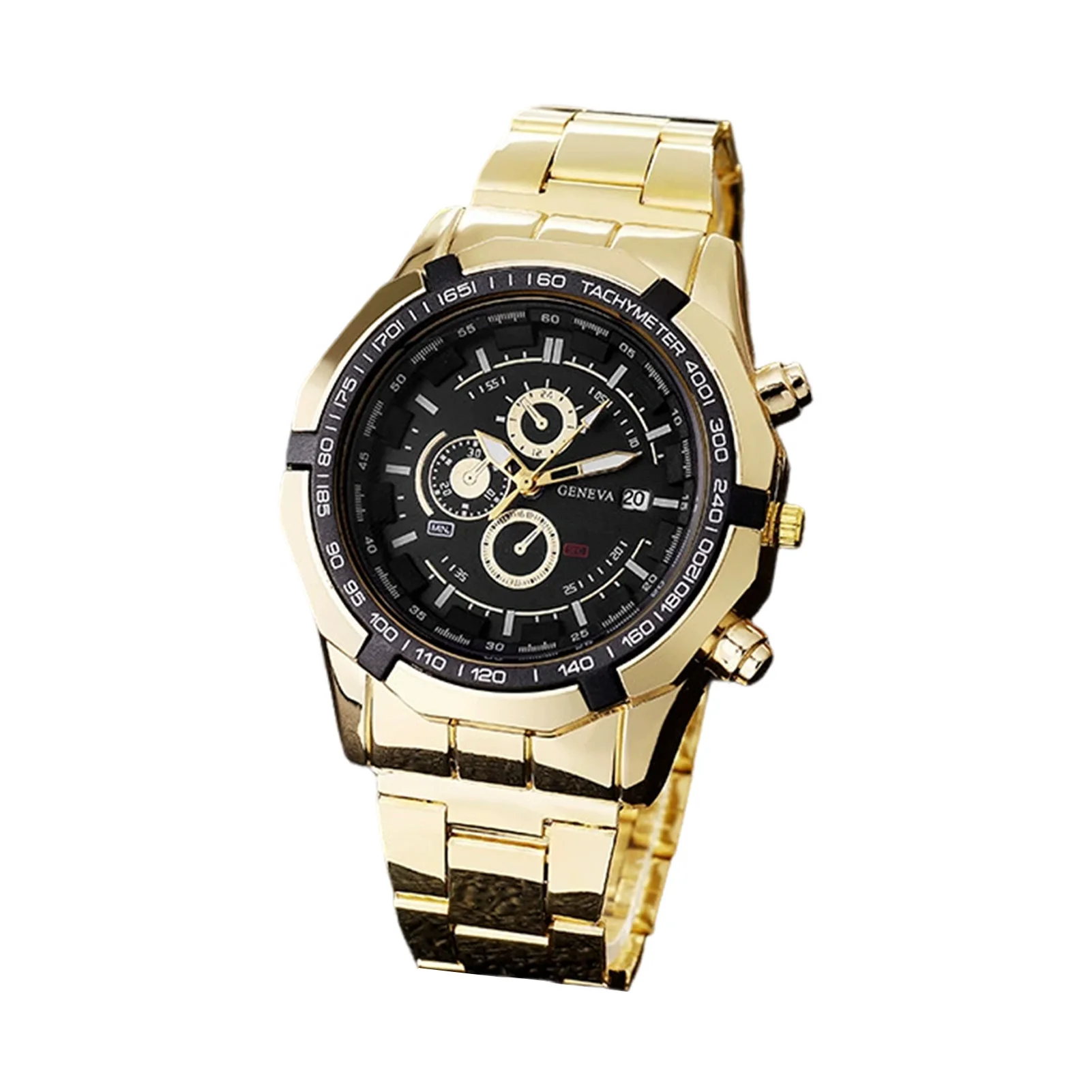 Men's Classic Quartz Watch Calendar Function Design Easy to Read Wrist Watch Gift for Boyfriend or Father