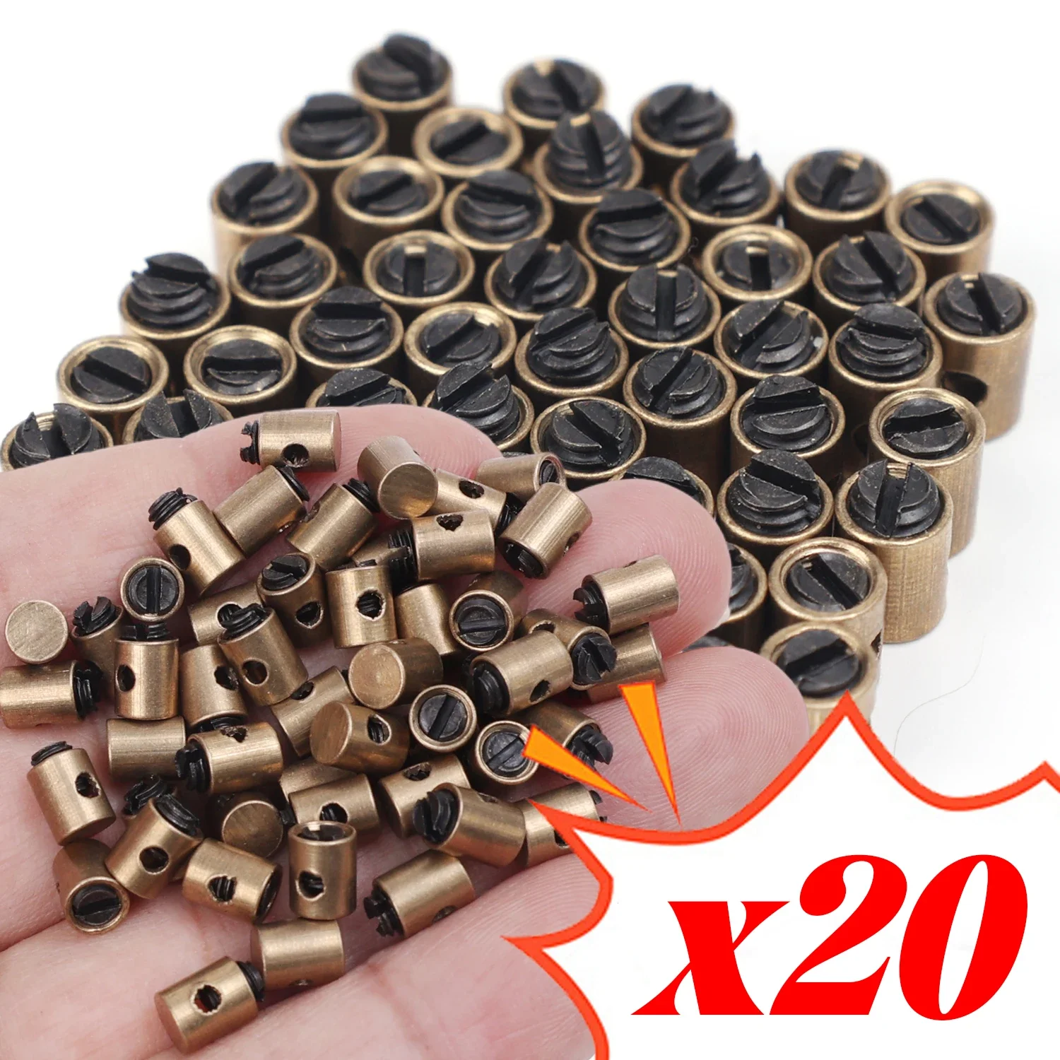 Cable Stop Bolt Pin Motorcycle Throttle Wire Core Brake Bolt Pin for 50CC-250CC CRF XR BBR KLX TTR ATV Scooter Fits 2.5mm Wires