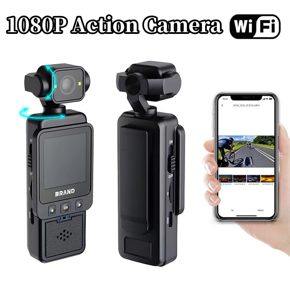 

1080P WiFi Sports Wearable Camera Travel Bicycle Anti-shake Handheld Vedio Recorder Portable Multifunctional Pocket Cameras