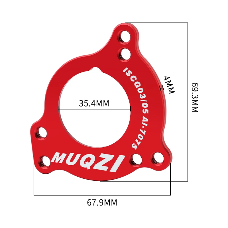 Bike Bottom Bracket Adapter Chain Guide Conversion Mount for ISCG03 ISCG05 Bicycle Replacement Accessory