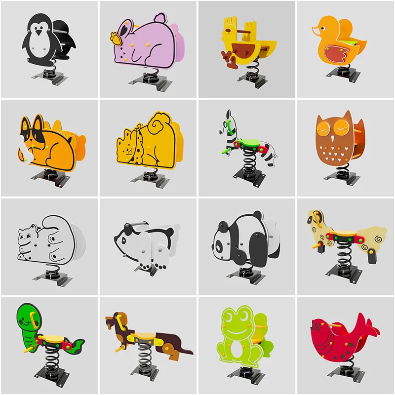 Outdoor kids playground spring rider rocking horse,Kids Spring Rider