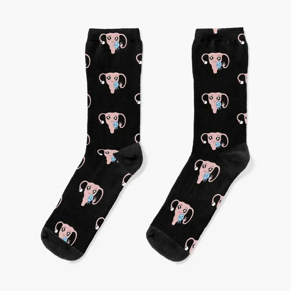 

No 1 uterus Socks Hiking boots professional running cartoon Socks Girl Men's