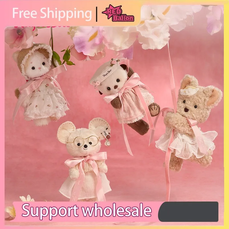Cathy and Bear Little People Kingdom Series: Adorable 5-Joint Hugging Plushie – Soft Hand Puppet Toy & Perfect Valentine's