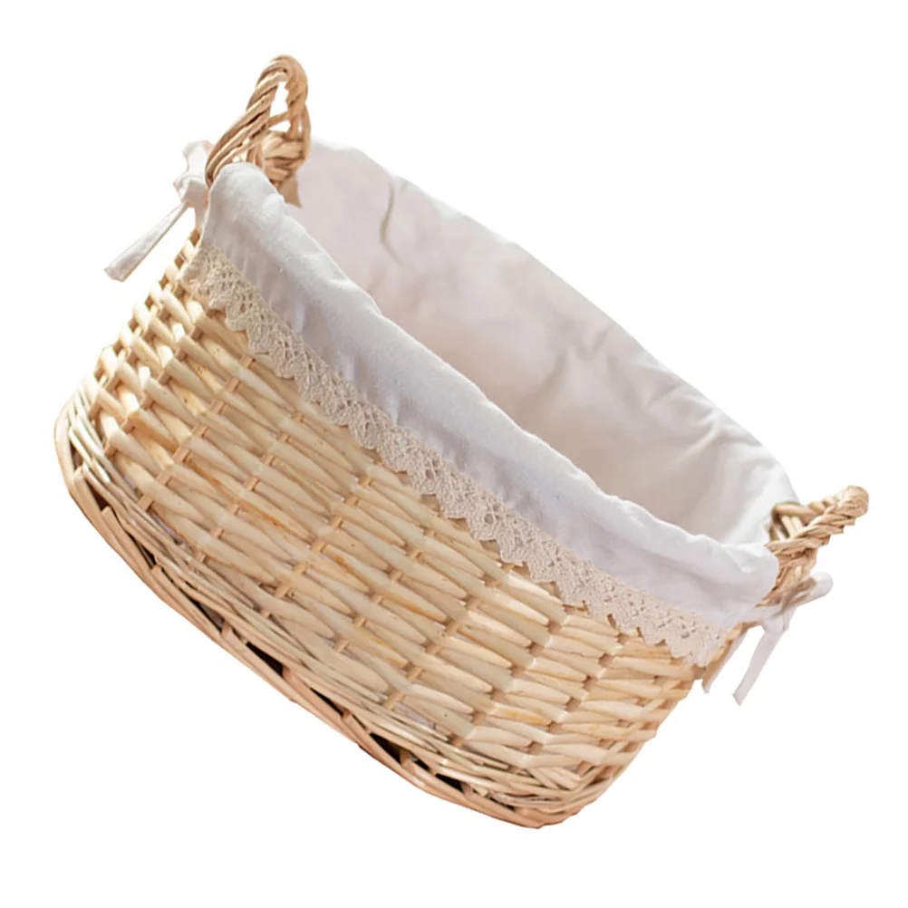 

Rattan Storage Large Natural Color Woven Desk Bedroom Holder Bedroom Storage Basket Toy Makeup ganizer Practical Bins