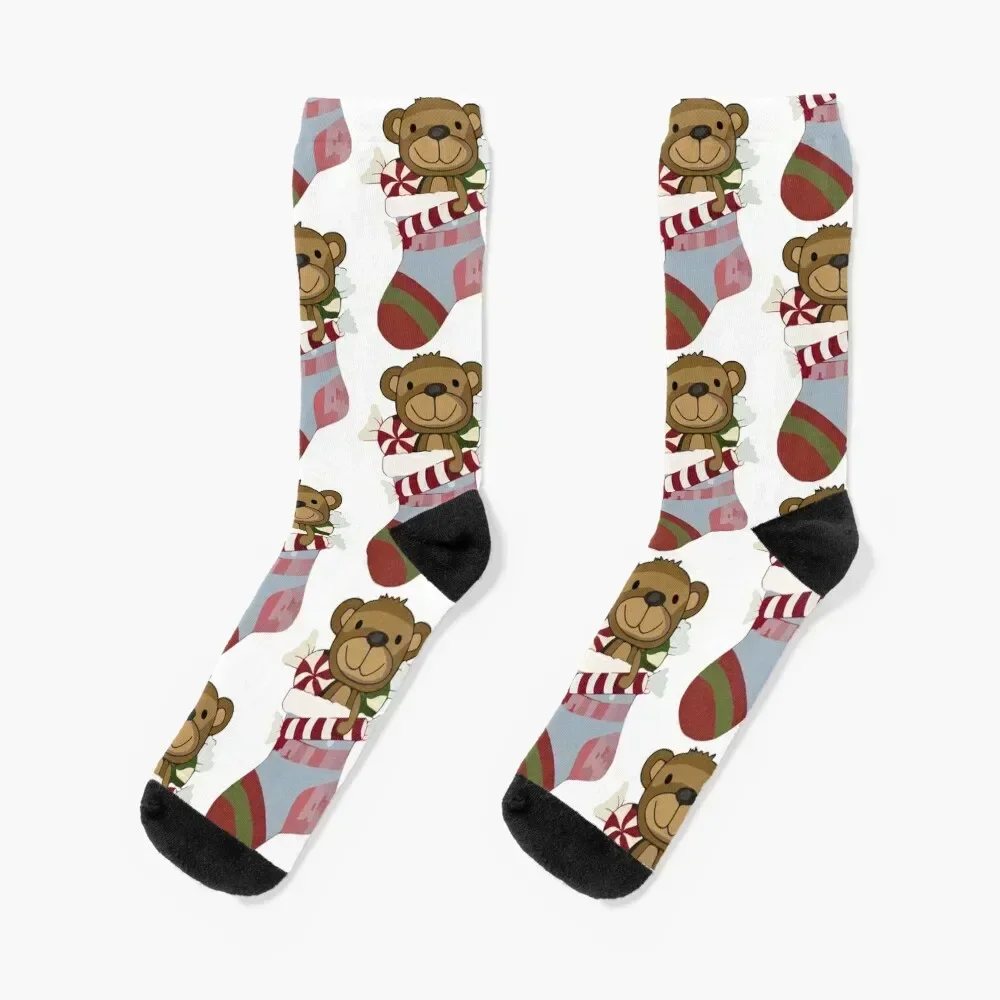 

Christmas bears Socks hiphop warm winter new in's hiking Woman Socks Men's