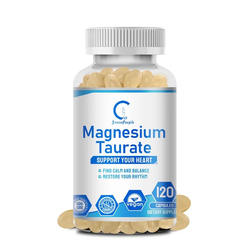 GPGP Greenpeople Magnesium Taurine Capsule Healthy Nervous &Myocardial& Muscle Health Supplements