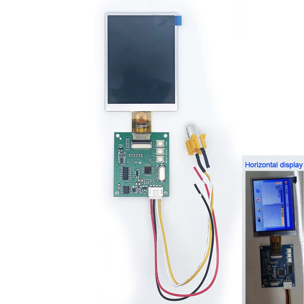 3 inch TFT LCD display module kit 320x 240 1 way RCA video input DC5V-12V for reversing image LCD screen