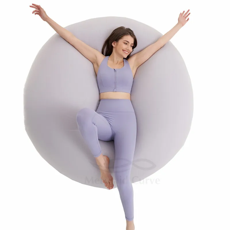 

Medium Support A/B Cup Mesh-Back Train Sports Bra Base Reflective Stripes Tight Women Yoga Set Running Training 2-Piece Suit GYM