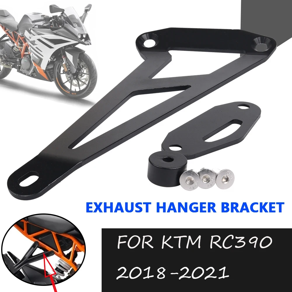 Motorcycle Accessories Muffler Support Exhaust Pipe Hanger Bracket Sports Holder For KTM RC390 390RC RC 390 RC 2019 2020 2021