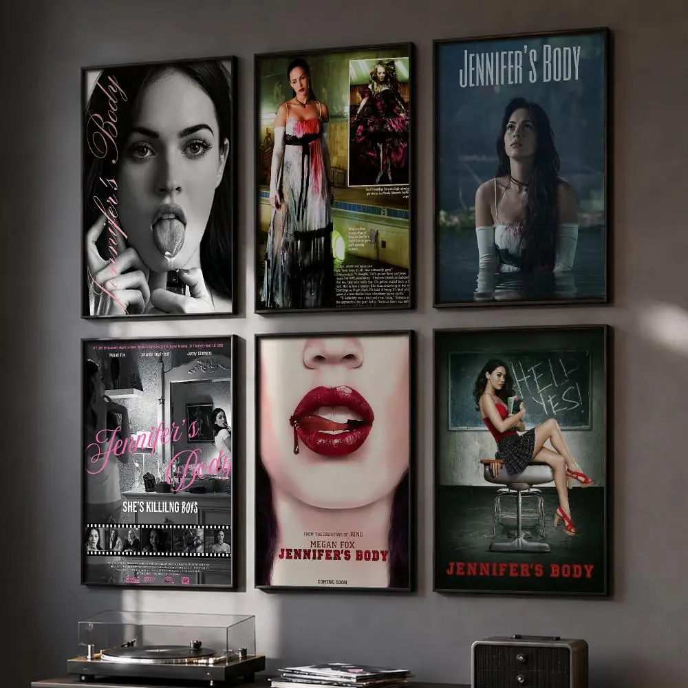 J-Jennifers Body Movie Poster HD Home Wall Stickers House Hallway Living Room Bedroom Bar Office Decor Art Prints