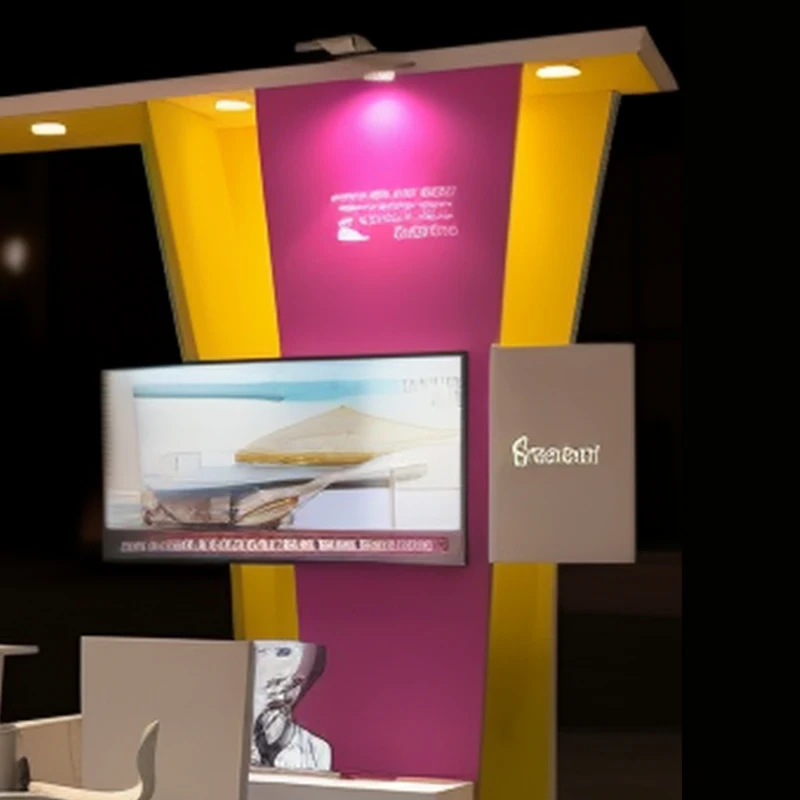 وحدات الطابق الدائمة Led الخلفية التوتر النسيج الحديثة معرض ضوء صندوق 10X10 عرض كشك التجارة