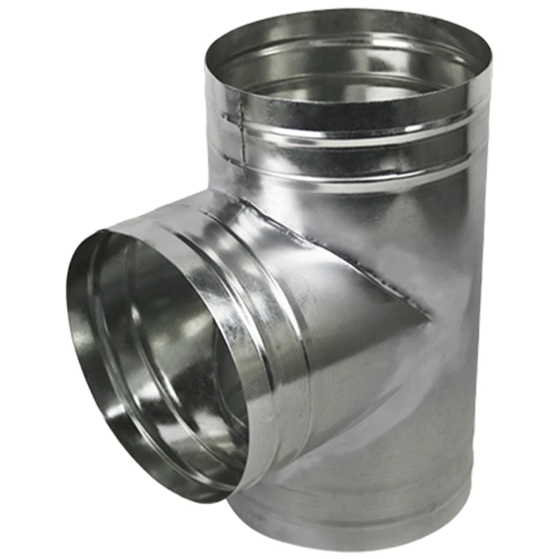 Konektor Pemisah Saluran 3 Cara Adaptor Pipa Knalpot Selang Saluran Ventilasi Udara untuk Aksesori Sistem Ventilasi Kipas 918D