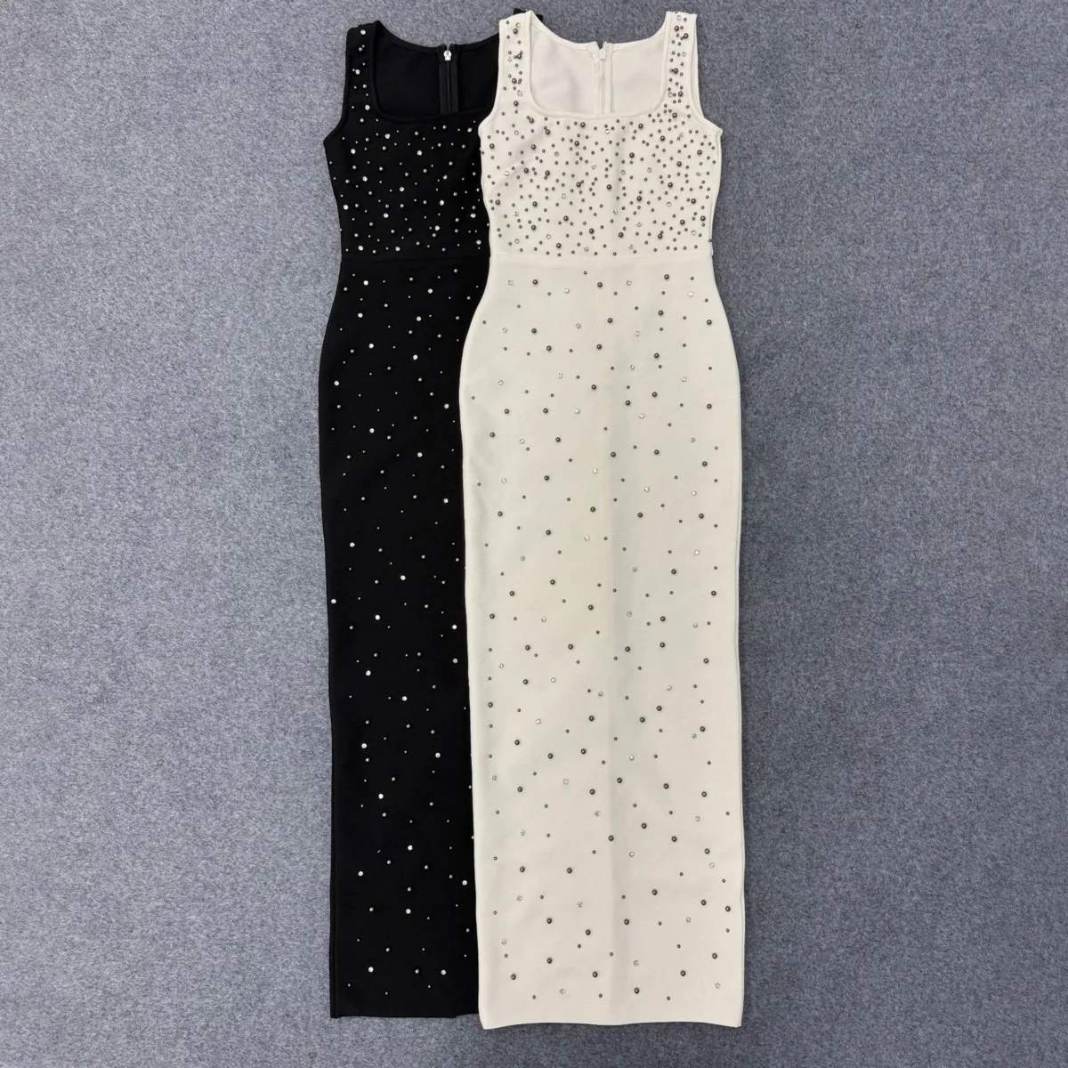 Bjtz luxo strass sexy malha maxi vestido longo feminino festa de noite vestido de casamento tapete vermelho elegante roupa de palco