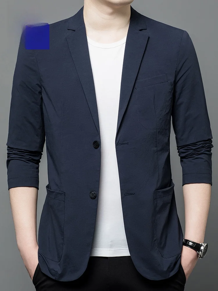 

Мужской повседневный костюм Lormen: универсальная деловая одежда для мужчин среднего и молодого возраста, стильный и модный, с длинными рукавами