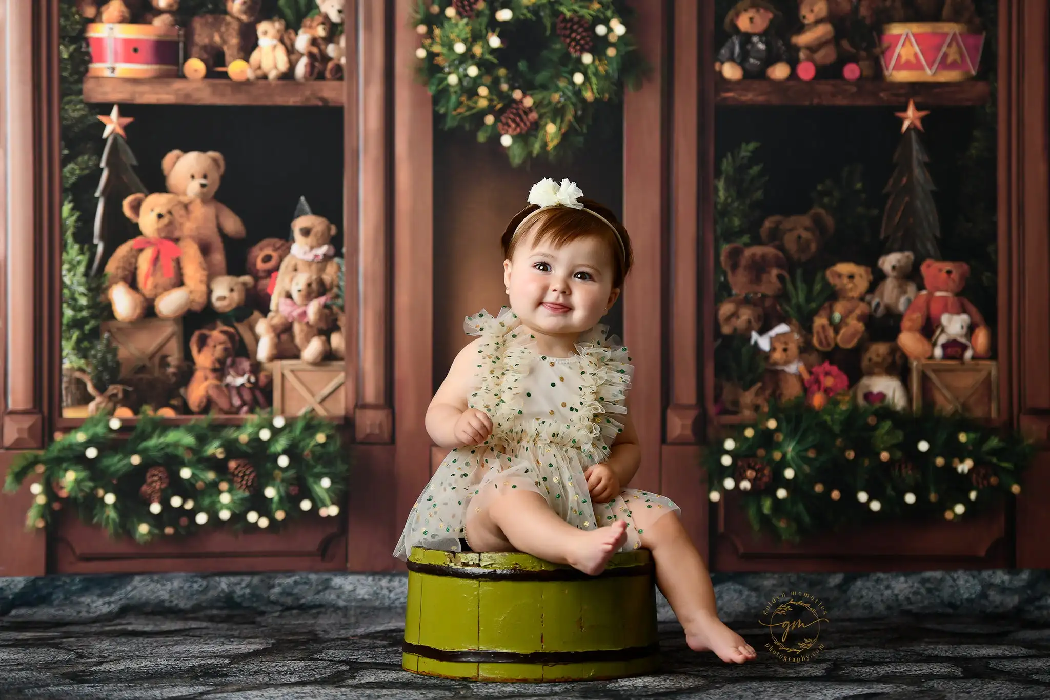 Weihnachten Spielzeug Shop Hintergründe Kinder Erwachsene Fotografie Requisiten Kind Baby Weihnachten Baum Bär Schaufenster Dekore Foto Studio Kulissen