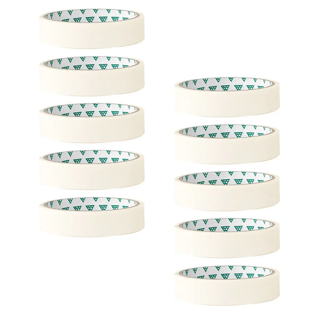 10Pcs Multifunctional Masking Tapes Self-Adhesive Craft Paper Tape for Painting Drawing Walls DIY Art Projects