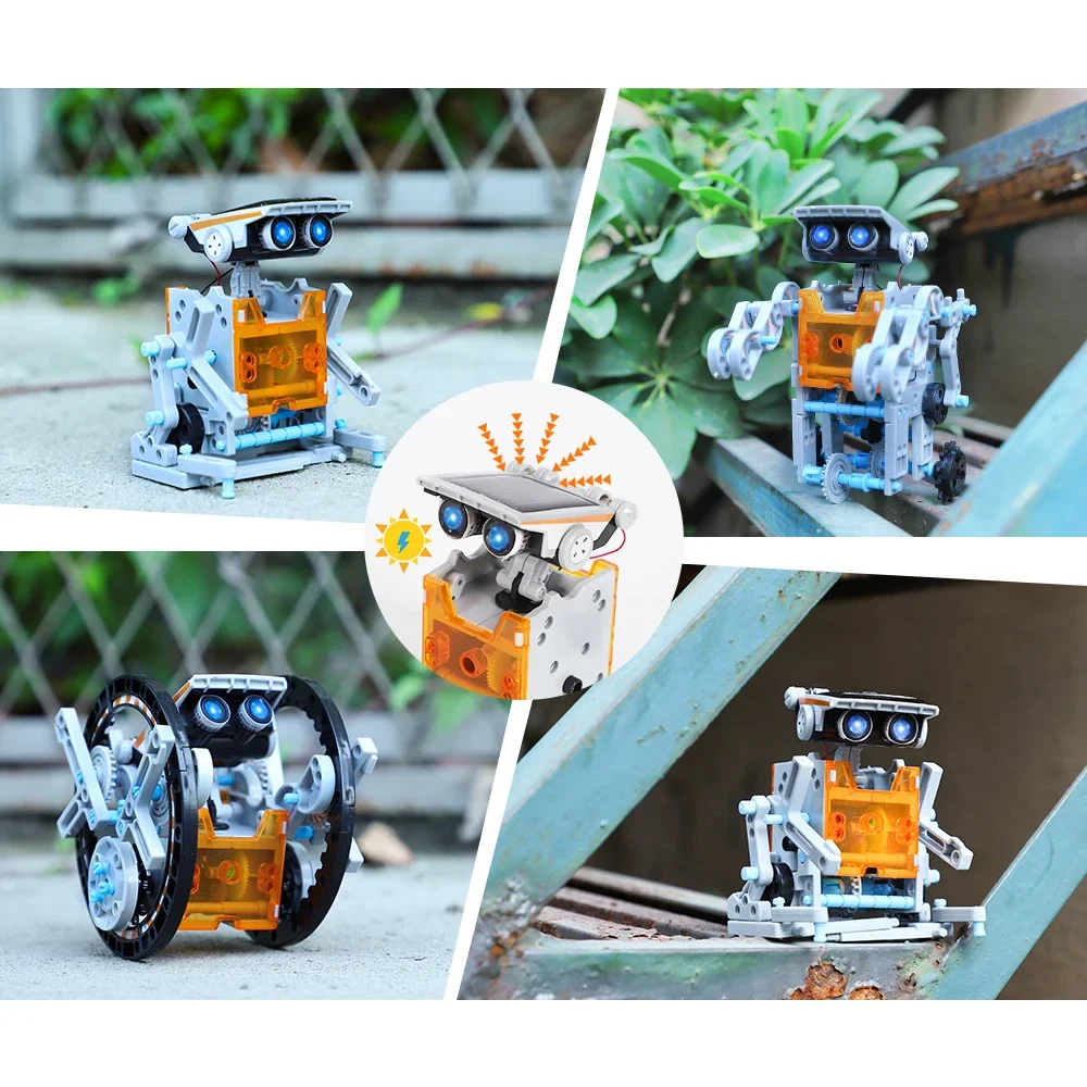 Kits de Ciencia Educativa para niños, juguetes de tecnología Solar, Robot de aprendizaje, juguete científico para niños, traje para niños de 6 a 812 años