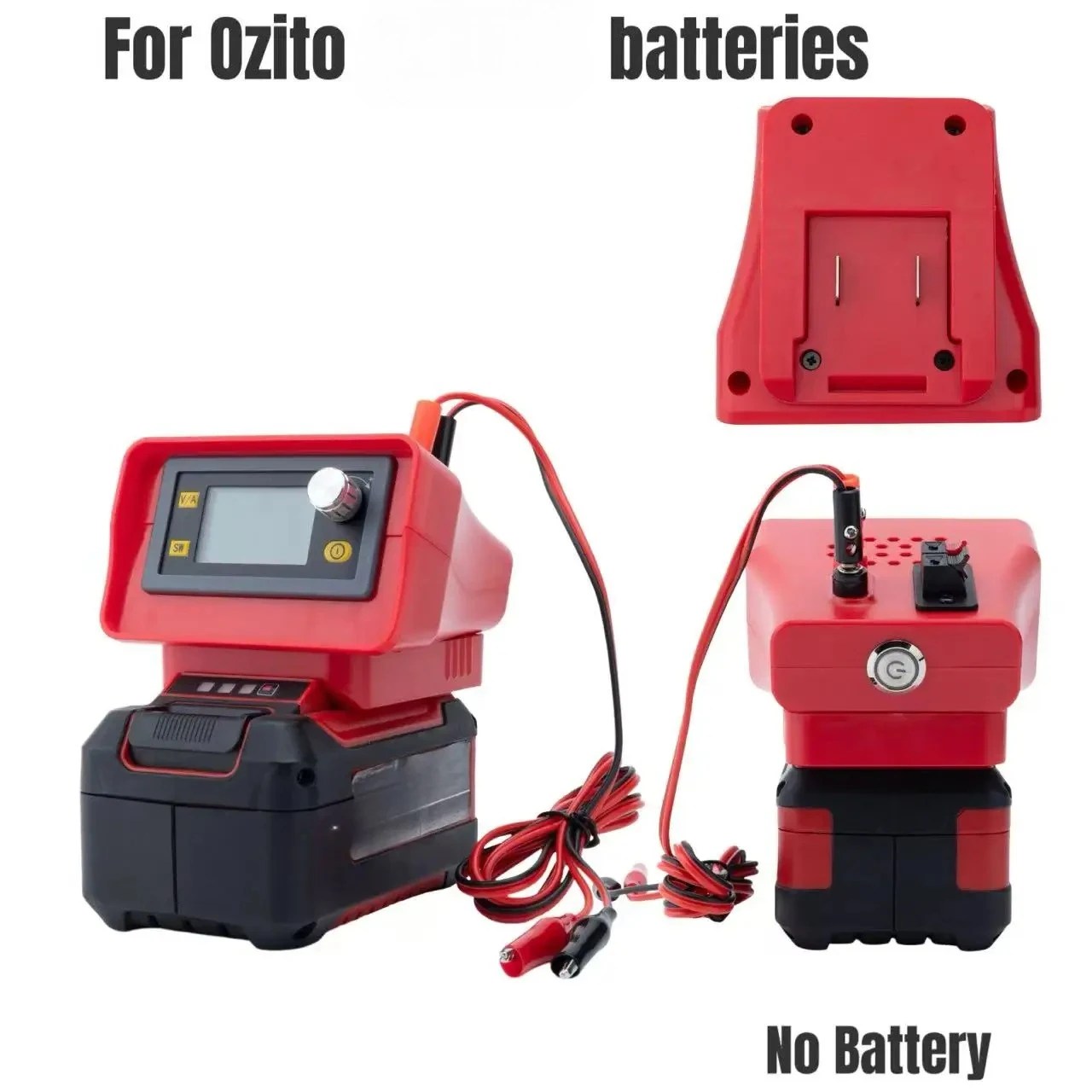 Adjustable DC Power Supply Variable Regulated Lab Bench Power Switch For Makita /Ozito / Milwaukee /Parkside Batteries.