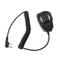 G6DC 2 Pin PTT Handheld Speaker Mic Microphone For Baofeng for Kenwood TYT Radio Devi