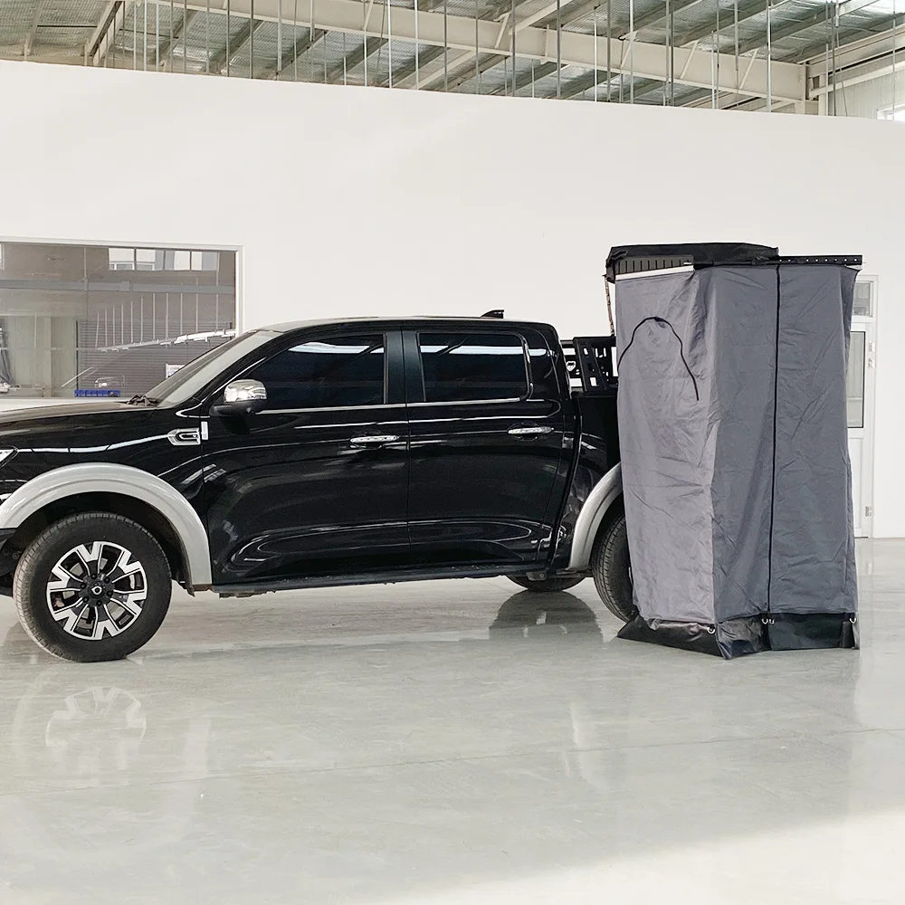 Factory Direct Overlanding Outdoor Camping Car Side Mount Vehicle-mounted Shower Toilet Changing Room