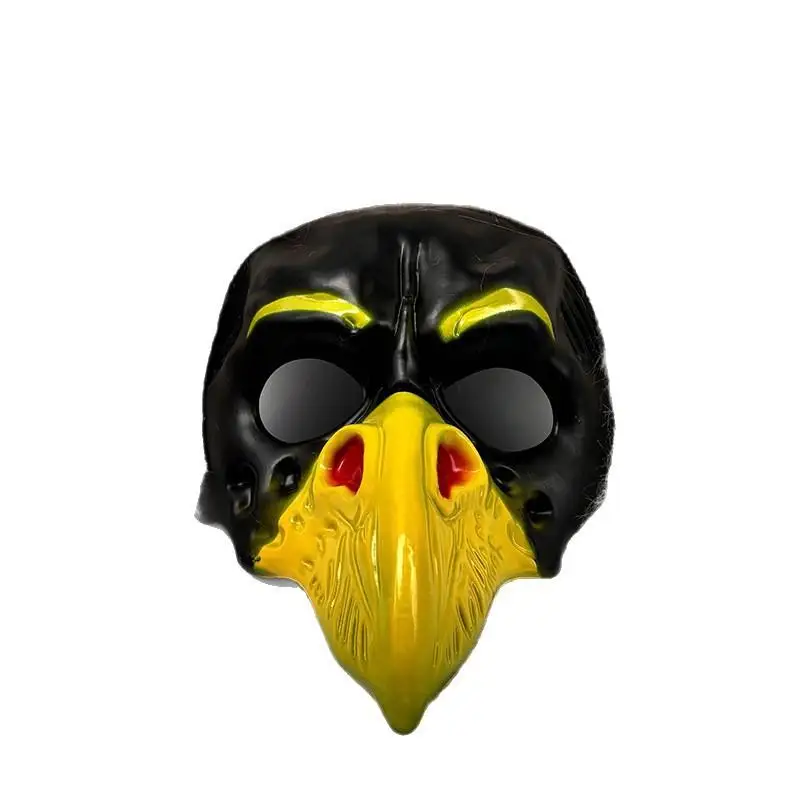 Halloween Cosplay Gruselige Adler-Gesichtsmaske NPC Lustiger Scherz-Gruselkopfschutz für Partyball-Kostüm-Requisite Ideal für Halloween – Detail 5
