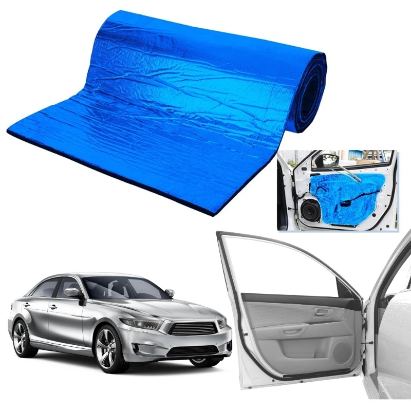 

Car Acoustic Foam Floor Tailgates Sound Insulation Deadener Mat Noise Reduction Pad Blue,20''x79'',5mm