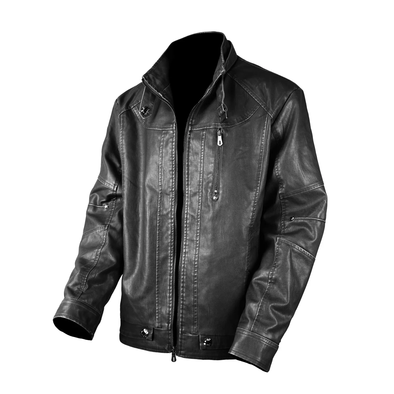 

Free shipping Cowhide Jacket Men's Genuine Leather Casual Jackets Real Natural Leather Coat Spring and Autumn Clothes Size S-XL