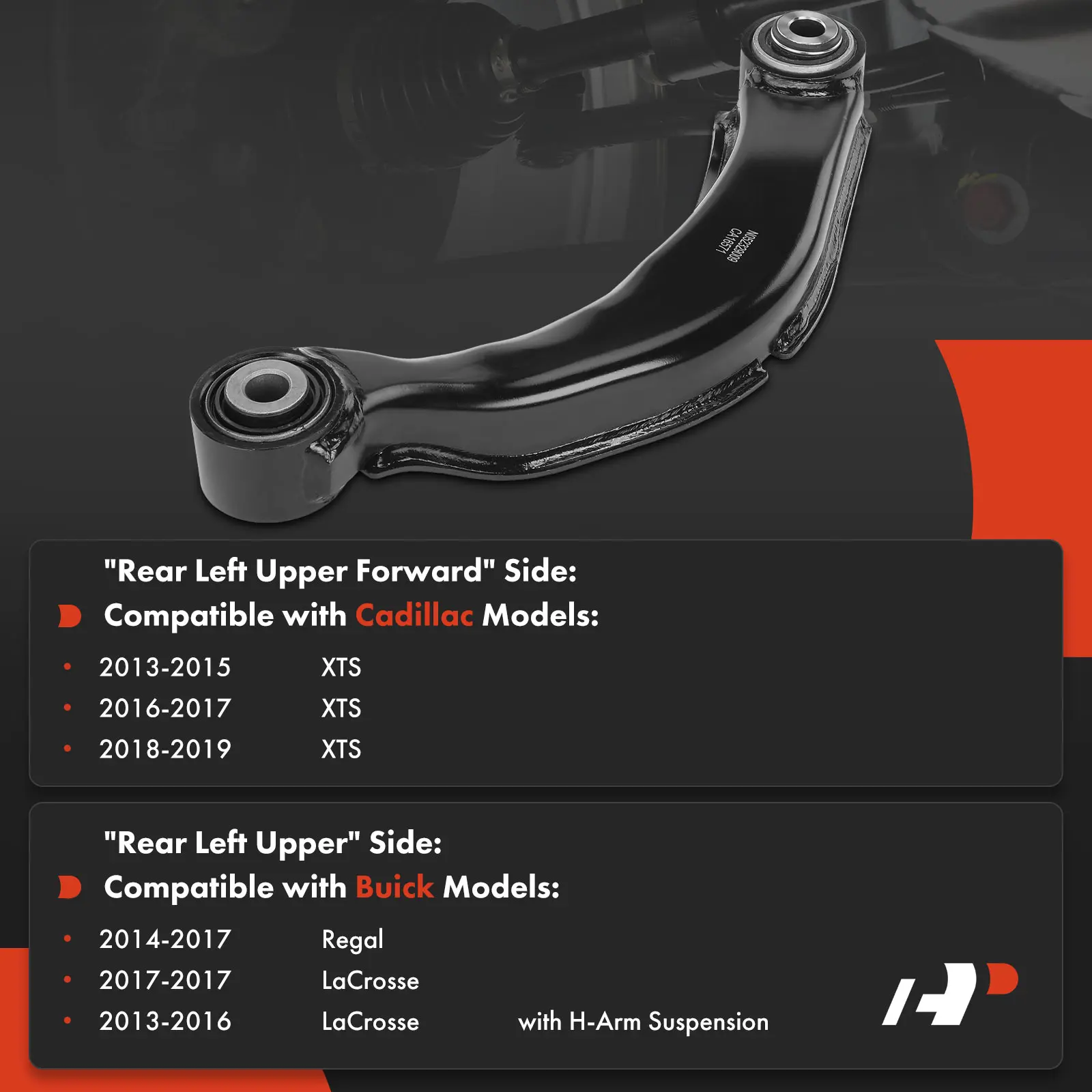A-Premium Rear Left Upper Lateral Arm for Buick LaCrosse 2013-2017 Regal 2014-2017 Cadillac XTS 2013-2019