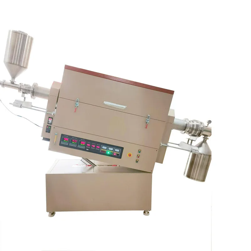 

High Temperature Calcination Heat Treatment Petroleum Coke Equipment Inclined 1600 Degree 5 Zone Tube Furnace