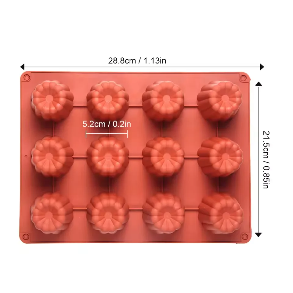 8/12/18 Cups Silicone Mold Cupcake Baking Tray Muffin Cookie DIY Jelly Biscuit Pudding Candy Kitchen Accessories Cake Baking Pan view 6