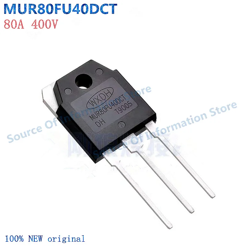 

5Pcs MUR80FU40DCT Fast Recovery Rectifier Diode 400 Vacuum Circuit-breaker 80A Voltage 400V for Electronic Components Market