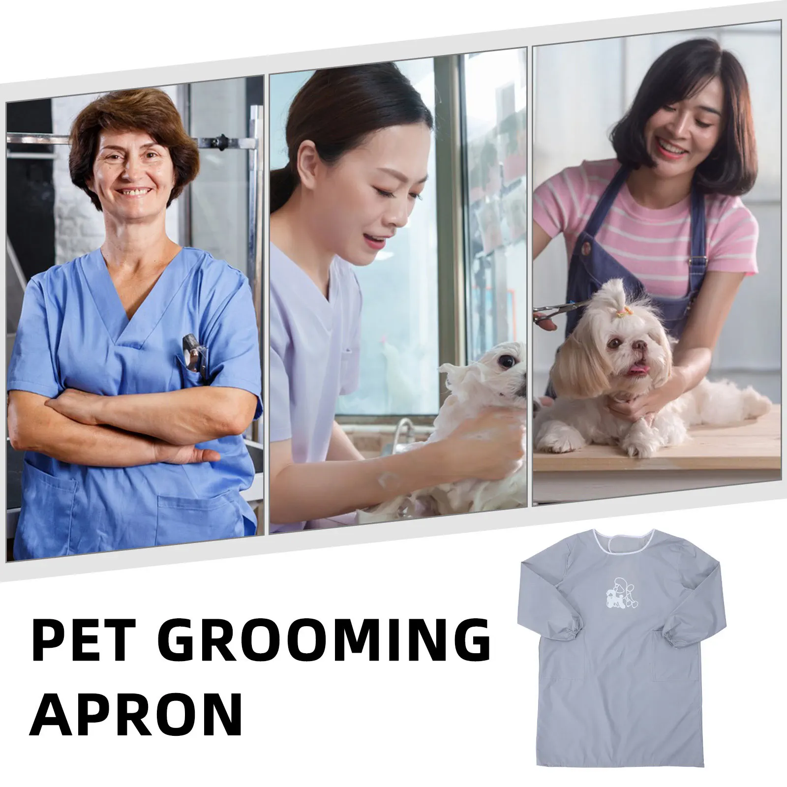 

Anti static Waterproof Grooming Aprons for Men Women Dog Lover Pet Shop Smocks Non stick Easy Clean