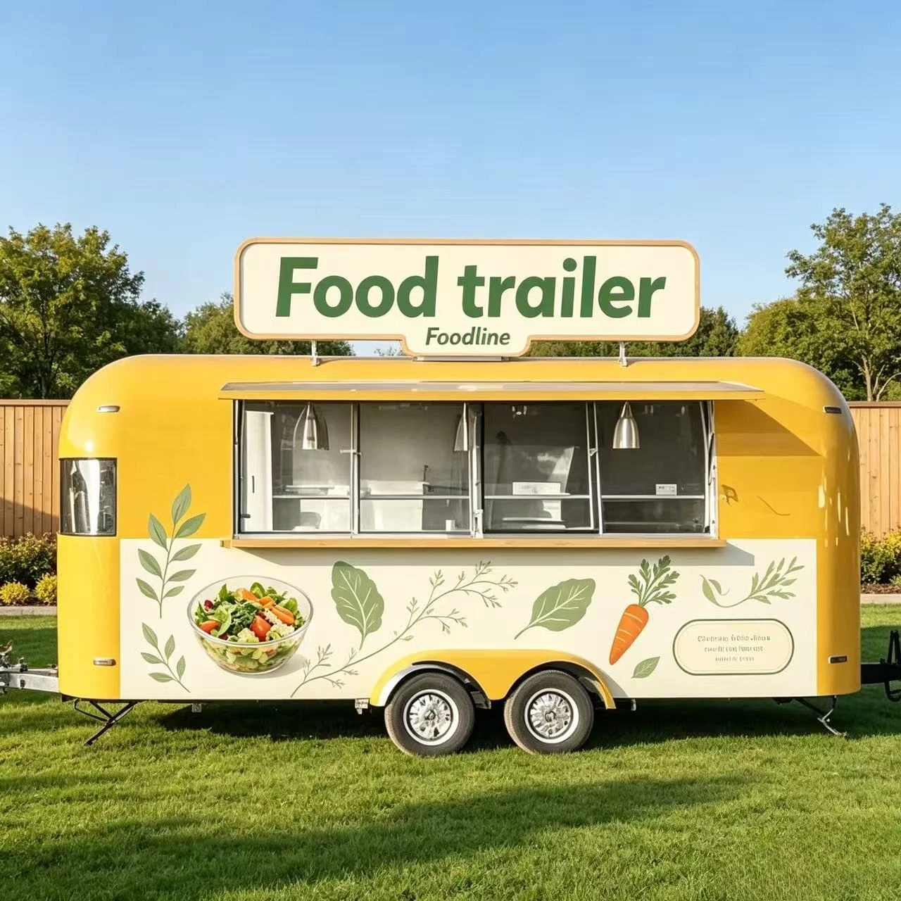 Commercial Kitchen Rental - FLカスタム牽引式フードトレーラー、商業用キッチンレンタル、屋台、アートフェスティバル、週末市場、フードトラック、キャラバン
