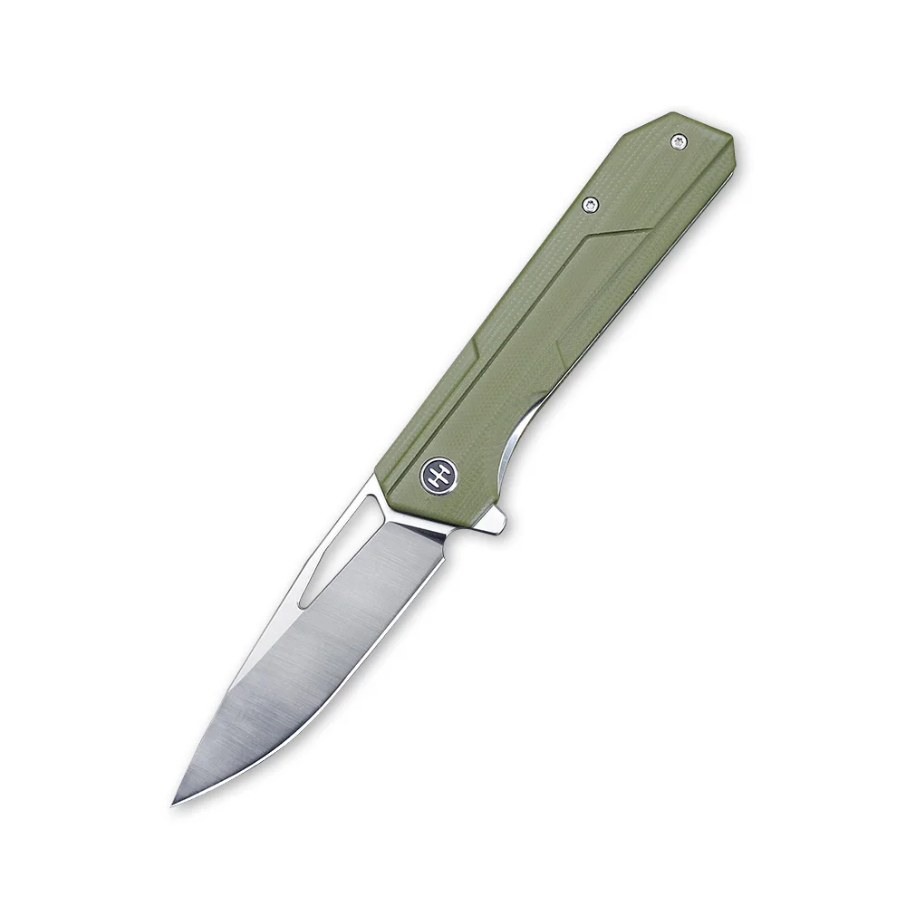 

2024 New JUMCSONG Folding Fruit Knife, DC53 Steel Blade, G10 Fiber Handle, Portable Outdoor Camping Survival EDC Tool