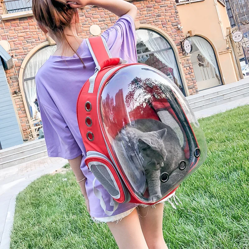 New Space Bag Portable Space Capsule Transparent Breathable Cat Backpack Go Out Portable Cat Backpack