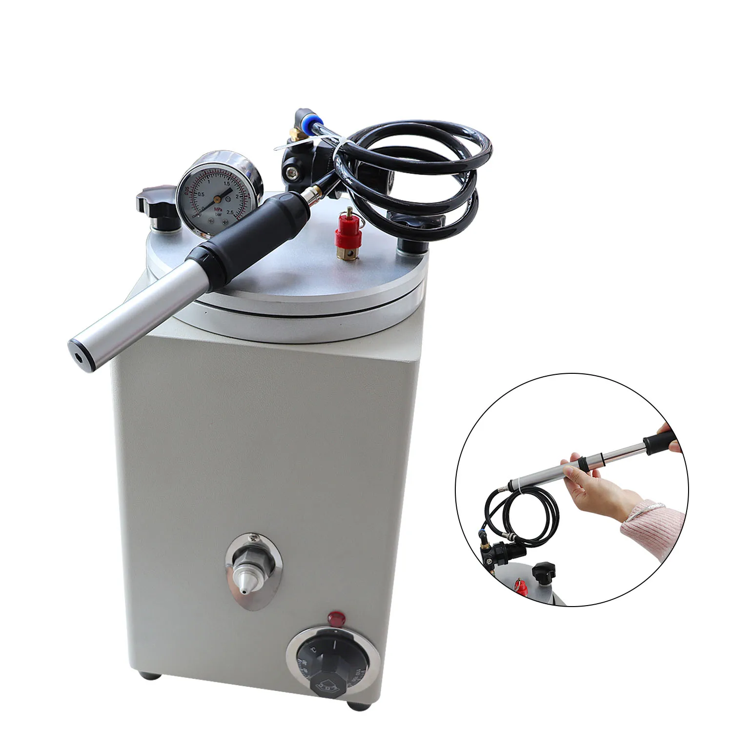 Gold Seller Boasta Jewelry Mold Wax Injector Machine 150℃ Manual Adjustment Knob Digital Control Equipment Making Tool DIY Casti