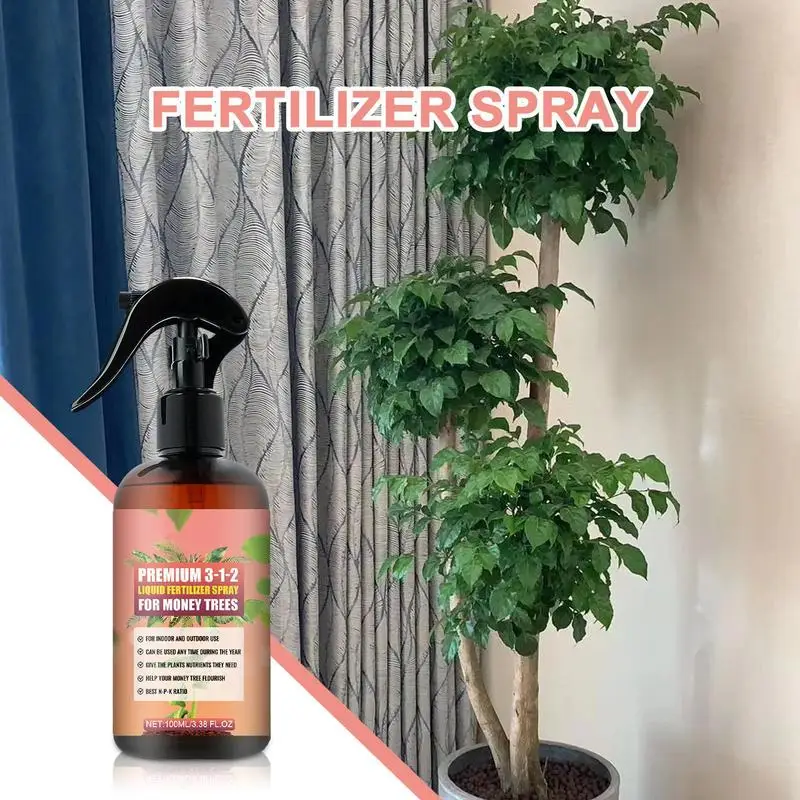 Liquid Plant Fertilizer Organic Garden Fertilizers Liquid Spray for Money Tree Multi-purpose Indoor Plant Fertilizer Liquid