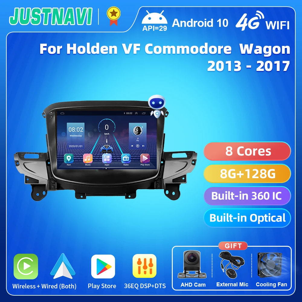 

JUSTNAVI QT5 For Holden VF Commodore Wagon 2013-2017 Stereo Carplay Car Radio Video DSP Player Android Auto Navigation Autoradio