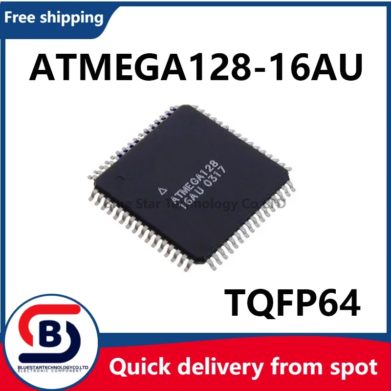 Free Shipping 10-50pcs/lots ATMEGA128-16AU ATMEGA128 TQFP64 Quick delivery from spot