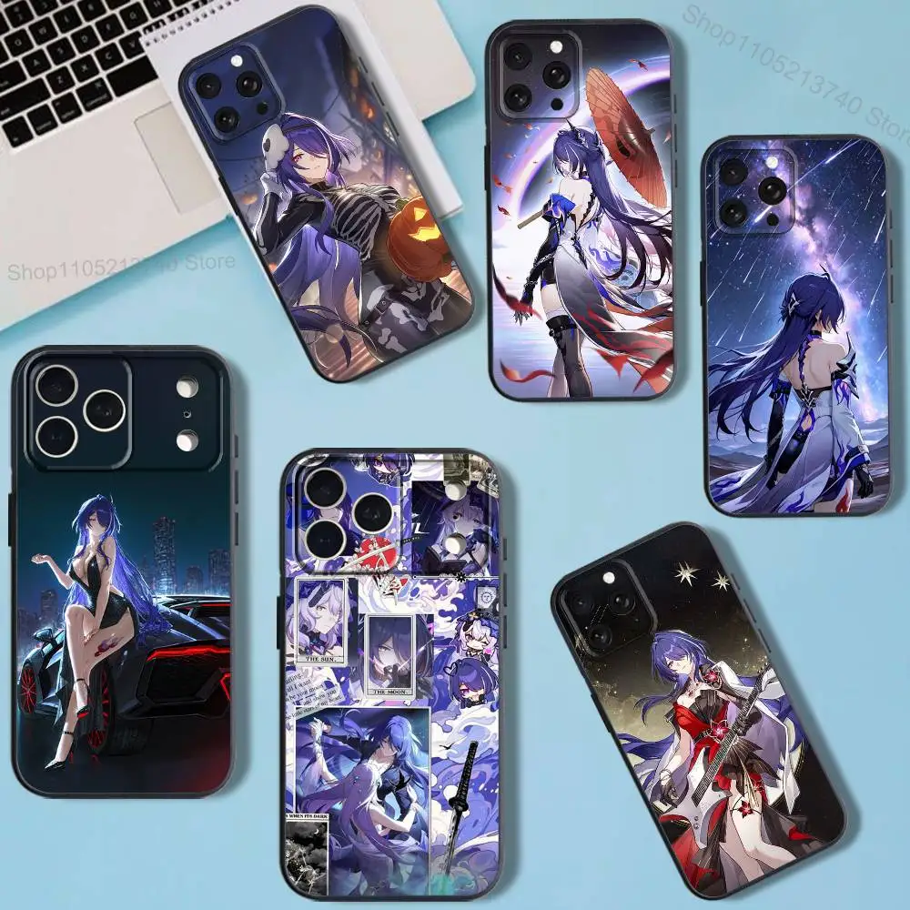

A-Acheron H-HonkaiS Phone Case For iPhone 11,15,16,14,13,17,12,Pro,SE4,Plus,E,Max,Air,Mini Black Cover