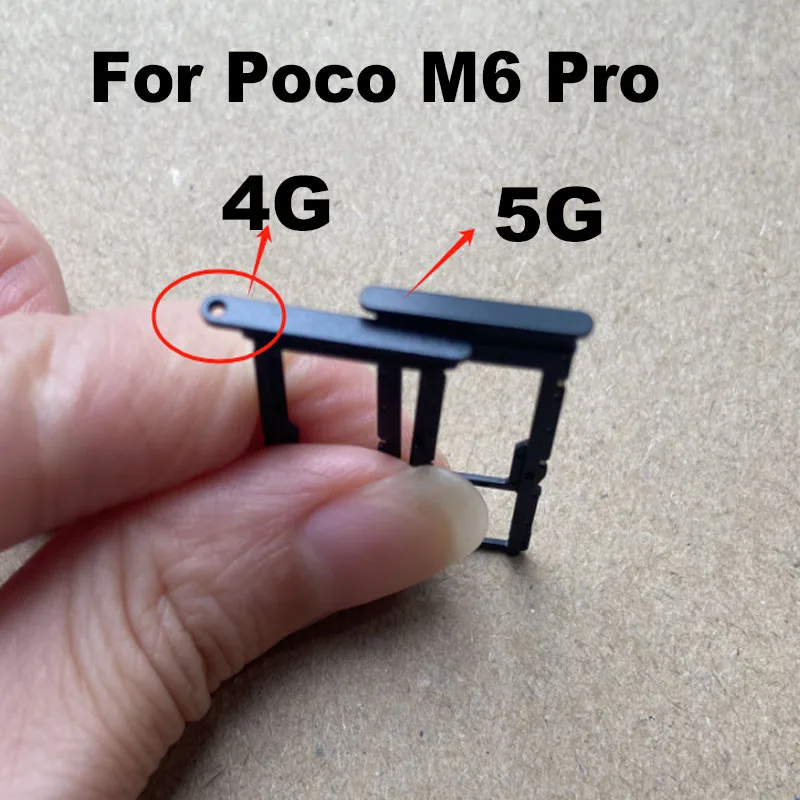 1 SZTUK Taca na kartę SIM do Xiaomi Poco M6 Pro Uchwyt na kartę SIM Adapter gniazda i uchwyt na tacę Micro SD z darmowym wyjmowaniem pinu 4G 5G