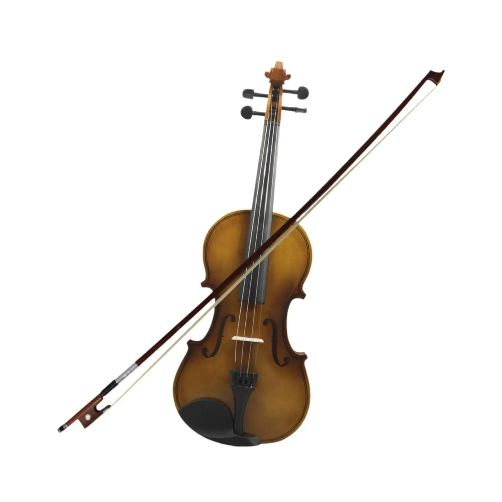 4/4 Full Size Violin Wood Fiddle Acoustic Violin Fiddle Stringed Musical Instruments Violin for Kids Adults Birthday Gifts