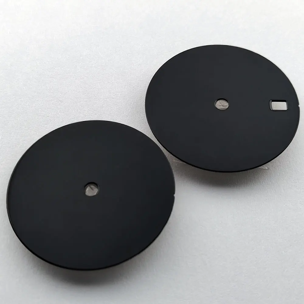 28.5MM Dial Enamel Dial NH35 dial custom logo black dial for nh35 nh36 movement watch replacement accessories watch dial