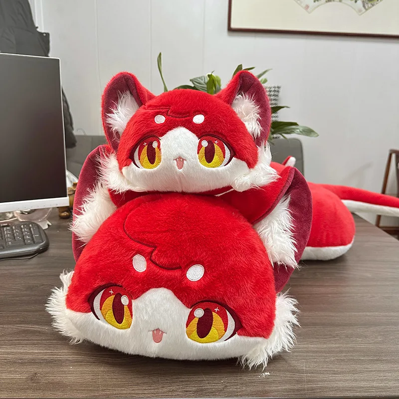 1.2M Long Fairy Tale Snake Immortal Plushie Stuffed Anime Figure Game Doll Fox Face Snake Plush Toy for Kids Birthday Gift