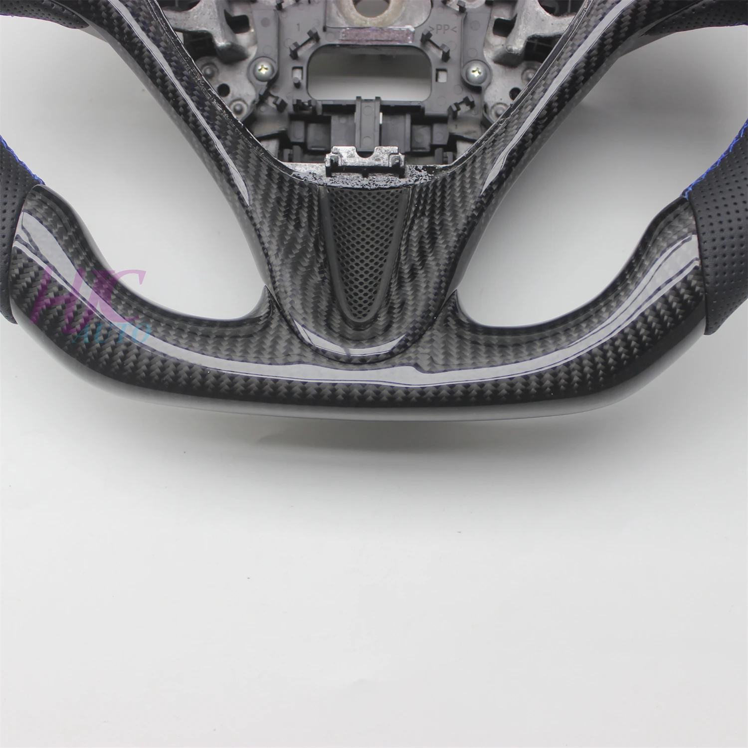 Para Honda Civic 2006-2011 8TH GEN 8 volante de cuero de fibra de carbono Real