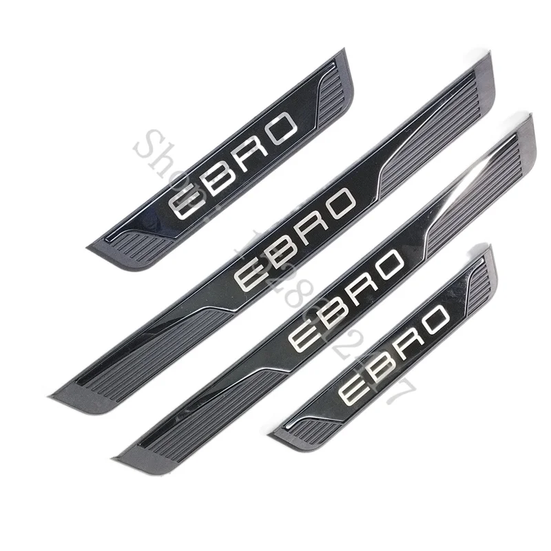 Para EBRO S400 S700 S800 S900 2025 2026 cubierta de Pedal de alféizar de puerta de coche adornos Protector de placa de desgaste pegatina accesorios de estilo de coche