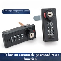 Automatic reset four-wheel mechanical drawer combination lock, shoe cabinet door lock, storage locker lock